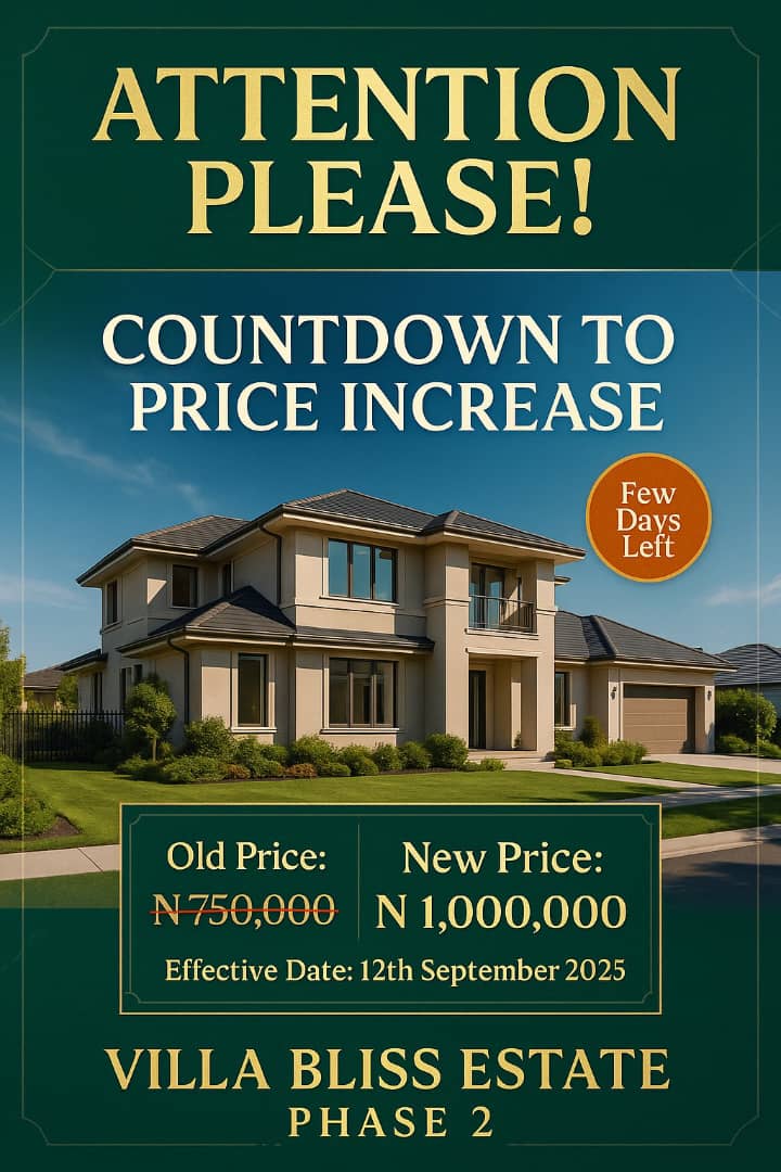 Villa Bliss Estate Countdown
